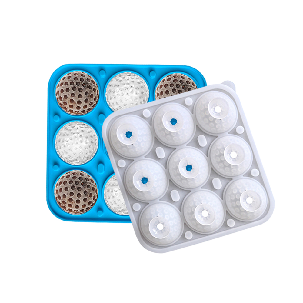 9-cavity golf ball with lid ic - Ice Mold Sphere 评论和价格
