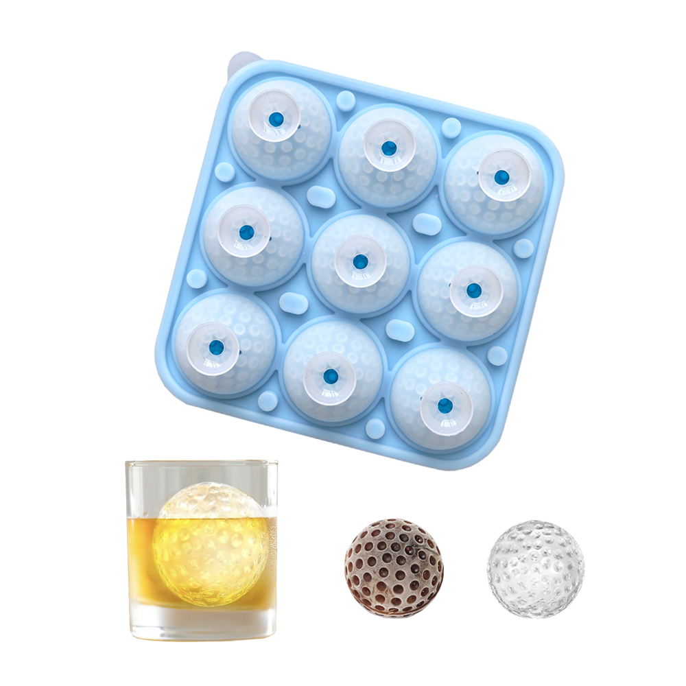9-cavity golf ball with lid ic - Ice Mold Sphere 评论和价格