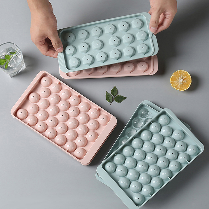 1Pc 3D Round  Tray with Lid Pl - Ice Mold Sphere 评论和价格