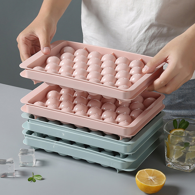 1Pc 3D Round  Tray with Lid Pl - Ice Mold Sphere 评论和价格