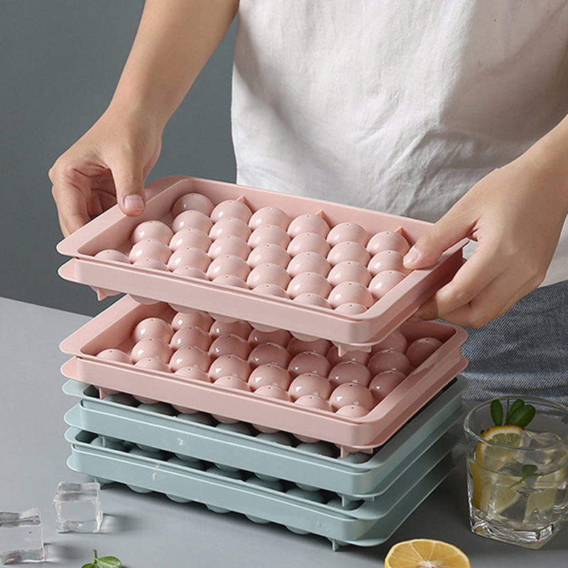 1Pc 3D Round  Tray with Lid Pl - Ice Mold Sphere 评论和价格