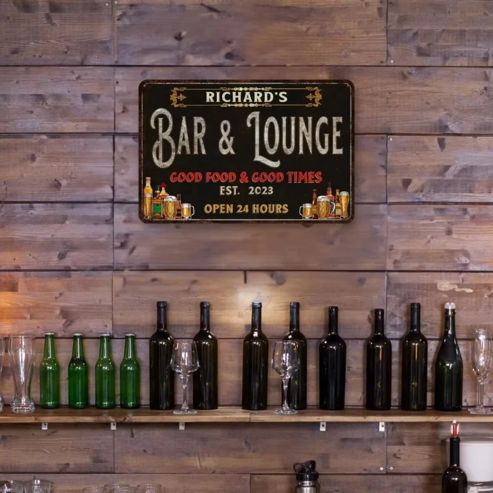 CIFbuy Personalized Custom Tex - Home Bar Lounge 评论和价格